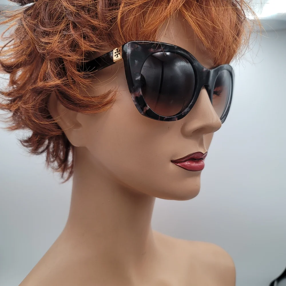 NWT Tory Burch Stunning Pearl Tortoise TY7097 Sunnies Sunglasses - Picture 4 of 7